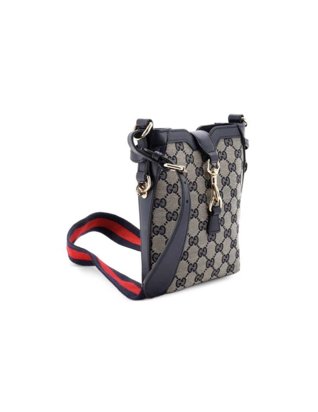 Gucci Mini Bucket Shoulder Bag – Navy/Multi – Women – back view