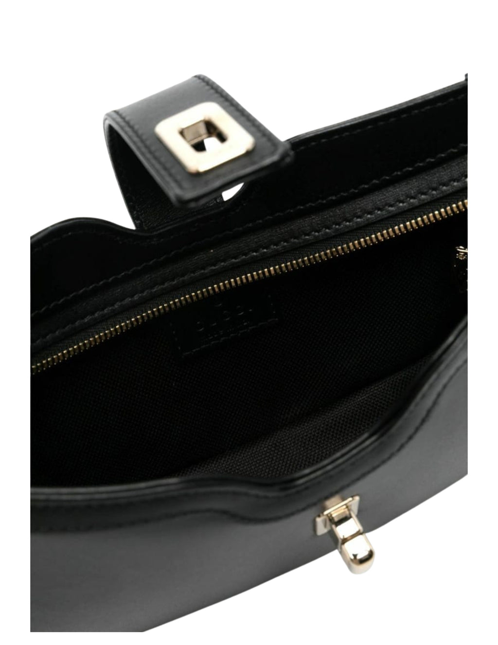 Gucci Small Moon Side Shoulder Bag - Black – Women – interior or opening view