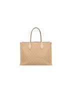 Gucci Ophidia GG Pattern Large Tote Bag – Beige – Women – front view
