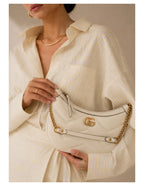 Gucci Quilted Shoulder Bag – White – Women – interior or opening view