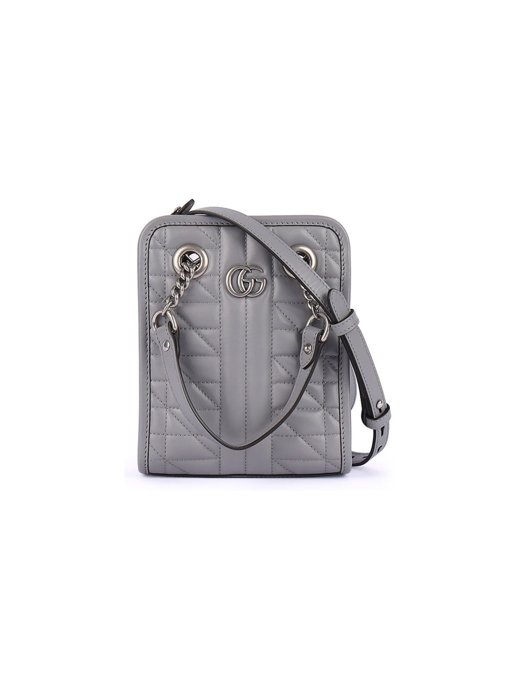 Gucci Handbag – Grey – Women – front view