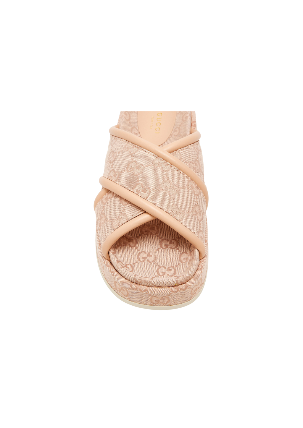 Gucci Women's GG Platform Slide Sandals – Light Pink Original GG Canvas