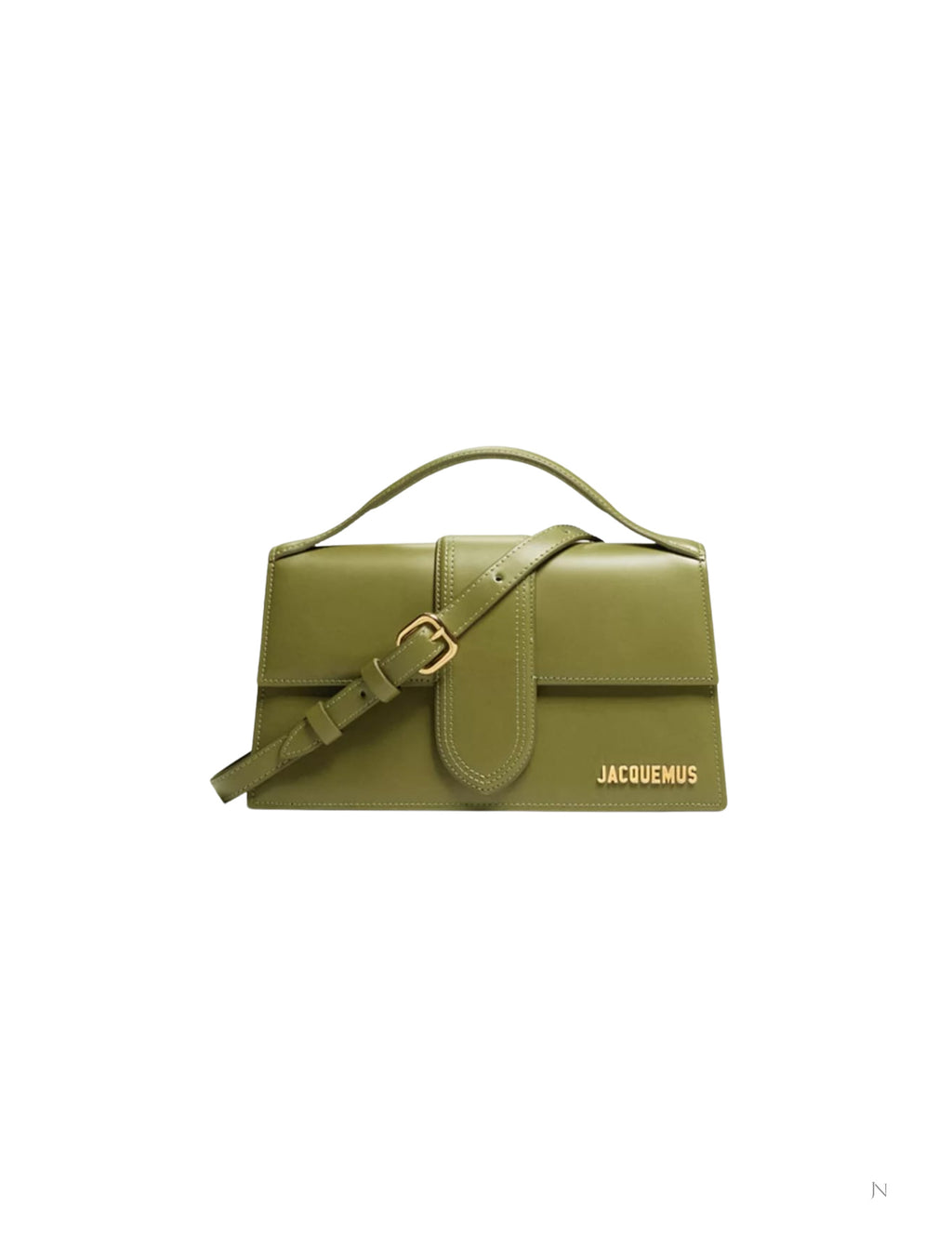 Jacquemus Le Grand Bambino Long Shoulder Bag – Olive – Women – front view