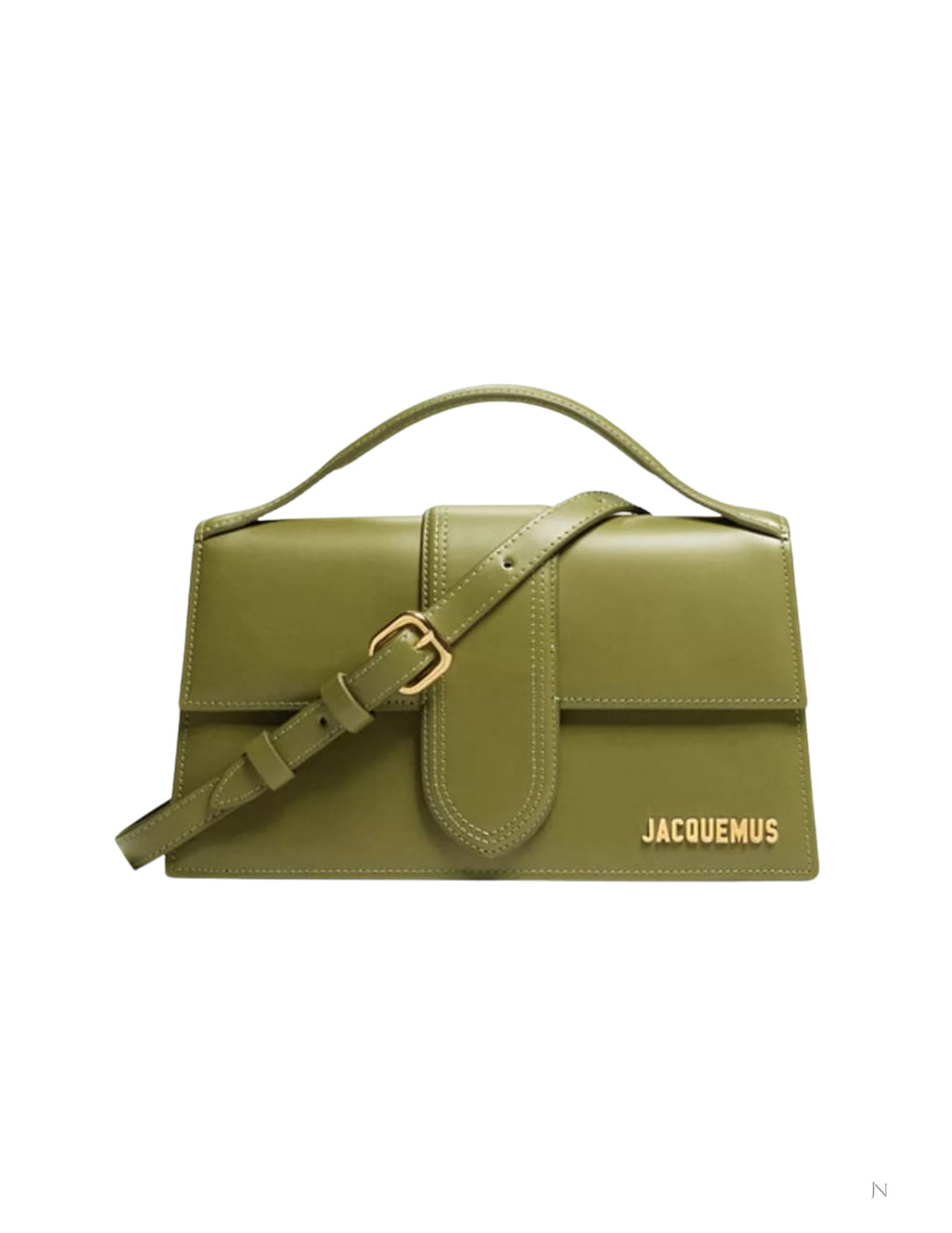Jacquemus Le Grand Bambino Long Shoulder Bag – Olive – Women – interior or opening view