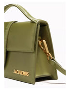 Jacquemus Le Grand Bambino Long Shoulder Bag – Olive – Women – material and hardware detail