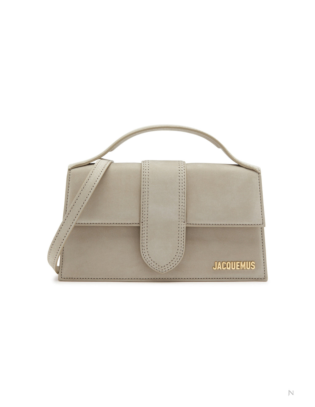Jacquemus Le Grand Bambino Long Shoulder Bag – Dark Beige – Women – interior or opening view