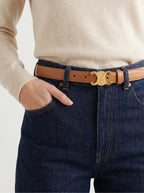 CELINE MEDIUM 25MM TRIOMPHE BELT – TAURILLON LEATHER