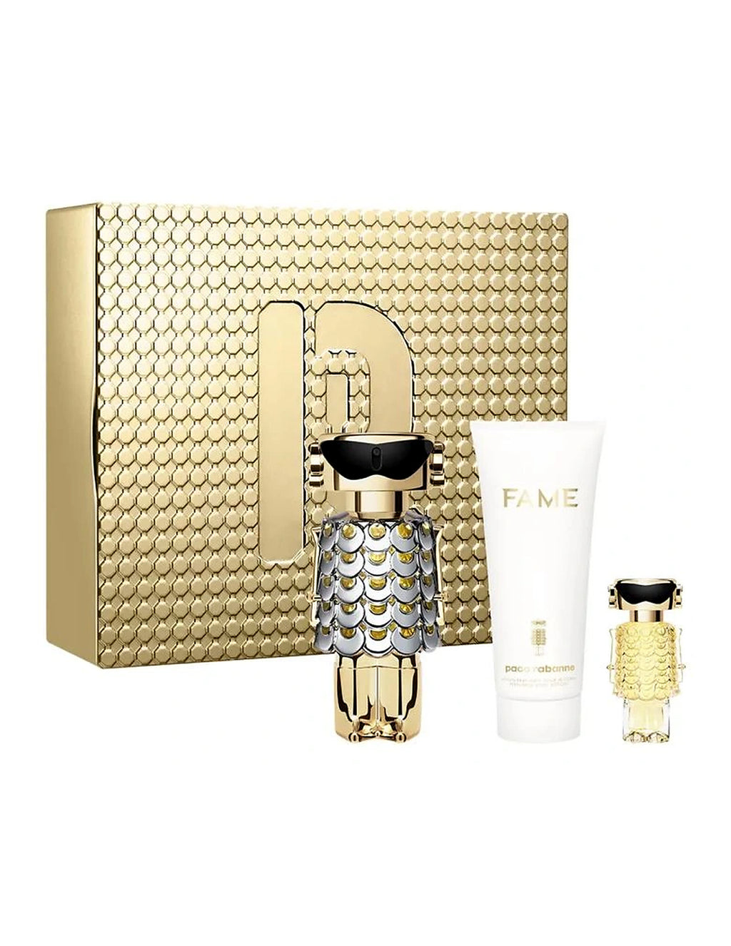 Rabanne Fame Gift Set Eau de Parfum 80ml + Eau de Parfum 4ml + Body Lotion 100ml – Women – alternate product view