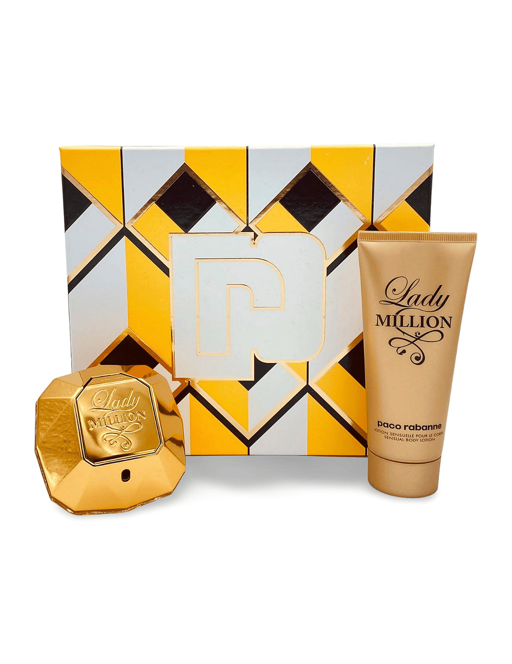 Rabanne Lady Million Gift Set Eau de Parfum 80ml + Sensual Body Lotion 100ml – Women – hero product view