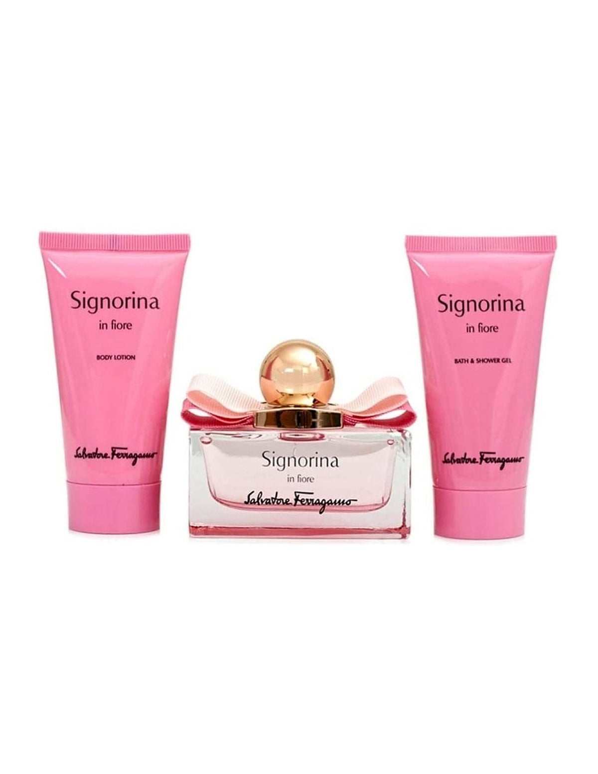 Salvatore Ferragamo Signorina In Fiore Gift Set Eau de Toilette 50ml + Body Lotion 50ml + Bath & Shower Gel – Women – product